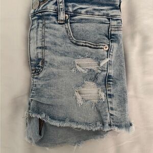 American Eagle Outfitters Next Level Stretch Light Blue Denim Shorts